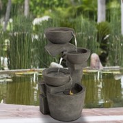 Nature Spring Nature Spring 4-Tiered Bowl Outdoor Water Fountain 573173DZW
